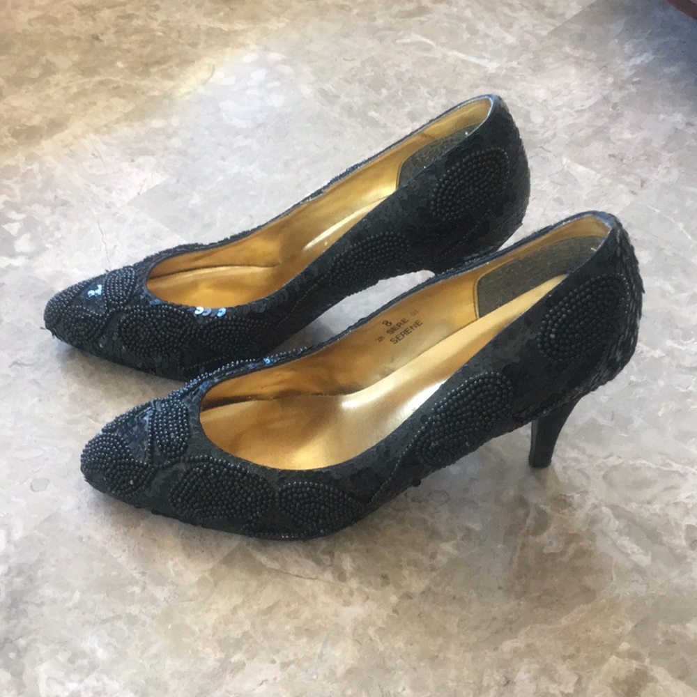Vintage sequin and beaded shoes